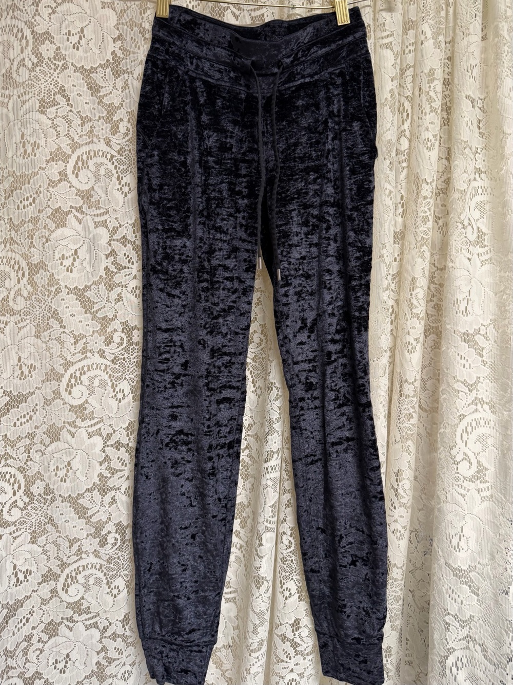 Lululemon Ready To Crush Black Velvet Joggers
